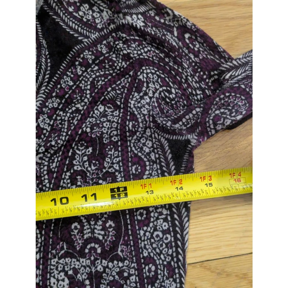 Ann Taylor Petite Paisley Cardigan XS